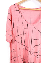 שמלת קזואל וואש בורוד- XL-XXL